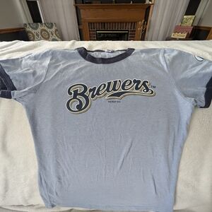 Abella Blue and Black Brewers Tee